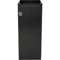 Affaldsspand, V-Part Modular waste, sort, pulverlakeret st&aring;l, 55 l, med frontl&aring;ge, modulopbygget til kildesortering