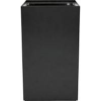 Affaldsspand, V-Part Modular waste, sort, pulverlakeret st&aring;l, 90 l, modulopbygget til kildesortering