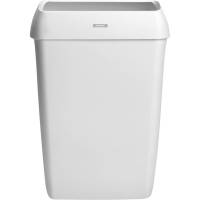 Affaldsspand, Katrin, hvid, plast, 50 l, forberedt til v&aelig;gmontering inkl. materialer til montering