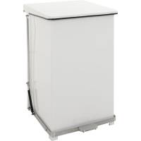 Pedalspand, V-Part, hvid, pulverlakeret st&aring;l, 152 l, s&aelig;kkeholder, soft close, ildd&aelig;mpende, fingeraftryksfri *Denne vare tages ikke retur*