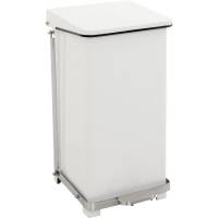 Pedalspand, V-Part, hvid, pulverlakeret st&aring;l, 45 l, s&aelig;kkeholder, soft close, ildd&aelig;mpende, fingeraftryksfri *Denne vare tages ikke retur*