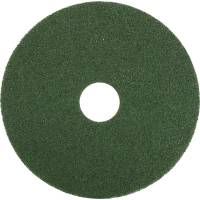 Gulvrondel, 10", Ø254mm, grøn, genanvendt PET fiber, til grovere rengøring