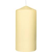 Bloklys, 12cm, &Oslash;6cm, champagne, 35 timer, paraffin