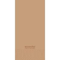 Middagsserviet, Duni Ecoecho, 2-lags, 1/8 fold, 40x40cm, brun, nyfiber