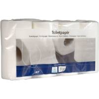 Toiletpapir, Dansk papir industri, 3-lags, 18m x 9,5cm, hvid, nyfiber