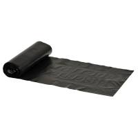 Affaldspose til skakt, 20 l, sort, HDPE/virgin, 37x65cm