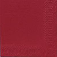 Frokostserviet, Duni, 1-lags, 1/4 fold, 33x33cm, bordeaux, nyfiber *Denne vare tages ikke retur*