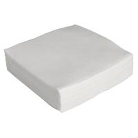 Kaffeserviet, 1-lags, 1/4 fold, 24x24cm, hvid, nyfiber