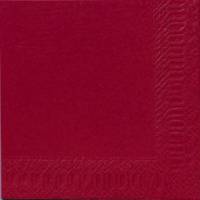 Frokostserviet, Duni, 3-lags, 1/4 fold, 33x33cm, bordeaux, nyfiber *Denne vare tages ikke retur*