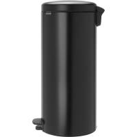 Pedalspand, Brabantia newIcon, sort mat, 30 l, med plastik inderspand, og soft close låg