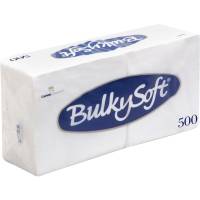 Kaffeserviet, Bulkysoft, 1-lags, 1/4 fold, 24x24cm, hvid, nyfiber