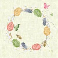 Frokostserviet, Duni,  Joyful Spring, 3-lags, 33x33cm, flerfarvet, tissue