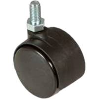 Hjul, Tina Trolleys, Ø40mm, sort, møbelhjul med bremse *Denne vare tages ikke retur*