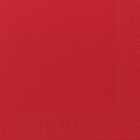 Frokostserviet, Duni, 1-lags, 1/4 fold, 33x33cm, rød, nyfiber *Denne vare tages ikke retur*