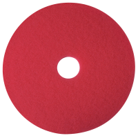 Gulvrondel, 3M Scotch-Brite, 11", Ø280mm, rød, 85 mm, polyester/RPET, til daglig rengøring