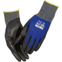 Fingerdyppet PU handske, THOR Extra Light, 11, blå, PA/polyester, ribkant *Denne vare tages ikke retur*