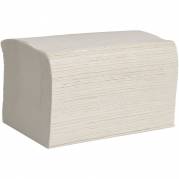 Dispenserserviet, ABENA, 2-lags, interfold, 16,5x21,2cm, hvid, genanvendt papir