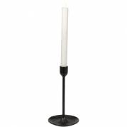 LED stagelys, 24,5cm, Ø2cm, hvid, ekskl. 2AAA batterier, med blafrende flamme, inkl. timer