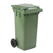Affaldscontainer, 120 l, grøn, UV-resistent *Denne vare tages ikke retur*