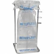 Affaldsstativ, 100cm, Ø50cm, 240 l, stål, galvaniseret stål