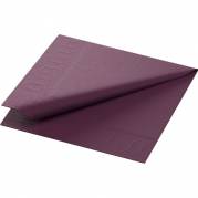 Kaffeserviet, Duni, 2-lags, 1/4 fold, 24x24cm, plum, tissue