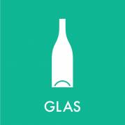 Piktogram, 12x12cm, lysegrøn, folie, til glas, selvklæbende