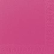 Frokostserviet, Duni, 3-lags, 1/4 fold, 33x33cm, fuchsia, nyfiber