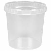 Condi b&oslash;tte, 12,3cm, &Oslash;122mm, 1000 ml, 1100 ml, klar, PP, 1-rums