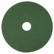 Gulvrondel, 3M Scotch-Brite, 14", &Oslash;355mm, gr&oslash;n, 85 mm, polyester, til reng&oslash;ring og polering