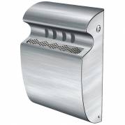Askebæger, V-Part, stål, rustfrit stål, 3 l, med metal inderspand, ilddæmpende, forberedt til udendørs vægmontering inkl. materiale til montering og nøgle *Denne vare tages ikke retur*