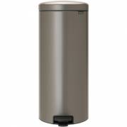 Pedalspand, Brabantia newIcon, platinum, rustfrit stål, 30 l, med inderspand i plast, og soft close låg *Denne vare tages ikke retur*