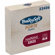 Frokostserviet, Bulkysoft Havana, 2-lags, 1/4 fold, 33x33cm, sand, genanvendt papir