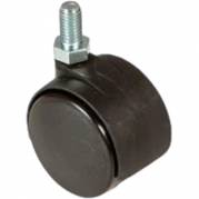 Hjul, Tina Trolleys, Ø40mm, sort, møbelhjul med bremse *Denne vare tages ikke retur*