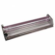 Dispenser, ABENA Cater-Line, 60x20x11cm, s&oslash;lv, rustfrit st&aring;l, m/rullesk&aelig;r, til film