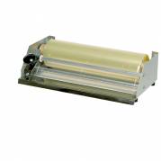 Dispenser, ABENA Cater-Line, 30x16x9cm, s&oslash;lv, rustfrit st&aring;l, m/rullesk&aelig;r, til film