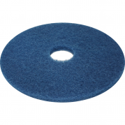 Gulvrondel, 17", Ø432mm, blå, genanvendt PET fiber, til almindelig rengøring og vådskuring *Denne vare tages ikke retur*