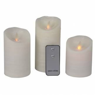 led stearinlys med bevægelig flamme