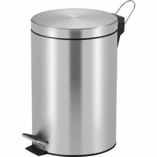 Pedalspand, V-Part, st&aring;l mat, st&aring;l, 20 l, med inderspand i plast