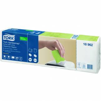 Dispenserserviet, Tork Premium N4, 2-lags, 21,3x33cm, limegrøn, nyfiber *Denne vare tages ikke retur*