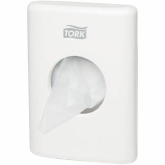 Hygiejnedispenser, Tork, 36x100x140mm, hvid, plast