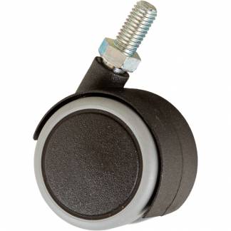 Hjul, Tina Trolleys, Ø40mm, sort, softhjul *Denne vare tages ikke retur*