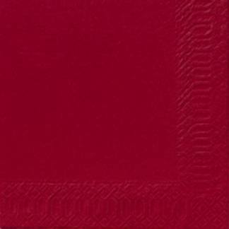 Frokostserviet, Duni, 2-lags, 1/4 fold, 33x33cm, bordeaux, nyfiber *Denne vare tages ikke retur*