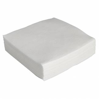 Kaffeserviet, 1-lags, 1/4 fold, 24x24cm, hvid, nyfiber