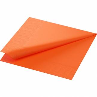 Frokostserviet, Duni, 2-lags, 1/4 fold, 33x33cm, sun orange, nyfiber