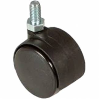 Hjul, Tina Trolleys, Ø40mm, sort, møbelhjul *Denne vare tages ikke retur*