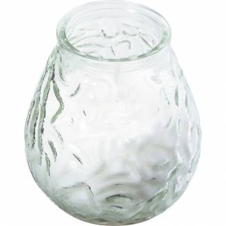 Lysbowle, Bolsius, 10,5cm, Ø9,5cm, klar, 70 timer, glas/paraffin, i glasbowle