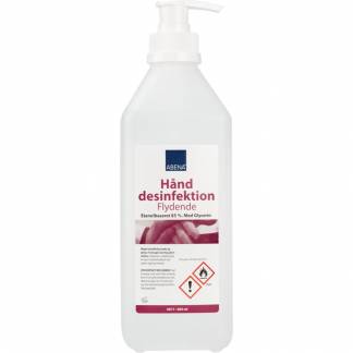 Hånddesinfektion, ABENA, 600 ml, 85% ethanol, med pumpe