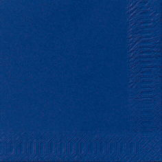 Frokostserviet, Duni, 3-lags, 1/4 fold, 33x33cm, mørkeblå, nyfiber *Denne vare tages ikke retur*