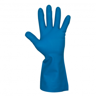 Nitril handske, DPL Interface Plus, 7, blå, nitril, indvendig velourisering