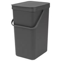 Affaldsspand, Brabantia Sort & Go, grå, genanvendt plast/plast, 16 l